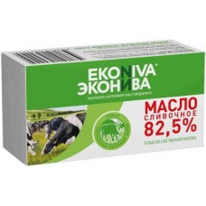 Масло сливочное Эконива 82.5% 180г в магазинах Магнит