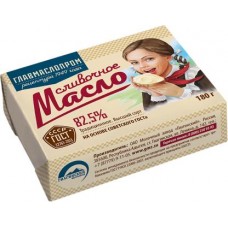 Масло сливочное Главмаслопром традиционное 82.5% 180г в магазинах Магнит