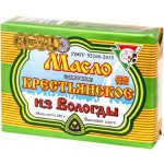 Масло сливочное Из Вологды Крестьянское 72.5% 180г