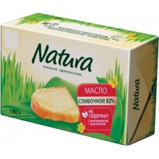 Масло сливочное Natura 82% 180г в магазинах Магнит