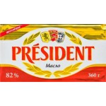 Масло сливочное President несоленое 82% 360г Масло сливочное President несоленое 82% 360г