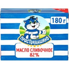 Масло сливочное Простоквашино 82% 180г в магазинах Магнит