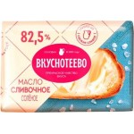 Масло сливочное Вкуснотеево соленое 82.5% 180г