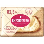 Масло сливочное Вкуснотеево Традиционное 82.5% 200г