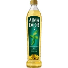 Масло подсолнечное Almador рафинированное дезодорированное с ароматом базилика 750мл в магазинах Магнит