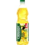 Масло подсолнечное Слобода с добавлением оливкового 1л