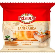 Творожная запеканка President с экстрактом ванили 5.5% 150г в магазинах Магнит