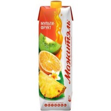 Напиток молочно-соковый Мажитэль Мультифрукт 950г в магазинах Магнит