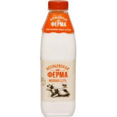 Молоко Асеньевская Ферма пастеризованное 3.2% 900мл в магазинах Магнит
