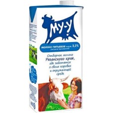 Молоко Му-у ультрапастеризованное 3.2% 925мл в магазинах Магнит