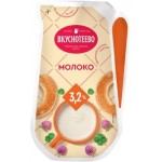 Молоко Вкуснотеево пастеризованное 3.2% 1.4кг