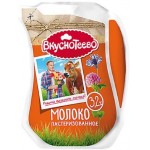 Молоко Вкуснотеево пастеризованное 3.2% 900мл