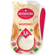 Молоко Вкуснотеево пастеризованное 3.8% 900мл в магазинах Магнит