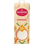Молоко Вкуснотеево ультрапастеризованное 3.2% 950мл