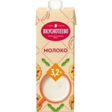 Молоко Вкуснотеево ультрапастеризованное 3.2% 950мл в магазинах Магнит