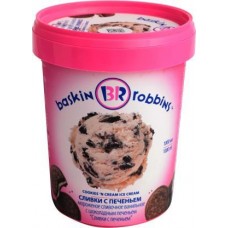 Мороженое Baskin Robbins/Brandice Сливки с печеньем 600г в магазинах Магнит
