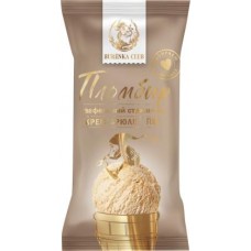 Мороженое Burenka Club вафельный стаканчик пломбир крем-брюле 80г в магазинах Магнит