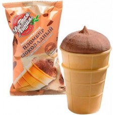 Мороженое Чистая Линия Пломбир Шоколадный в вафельном стаканчике 12% 80г в магазинах Магнит