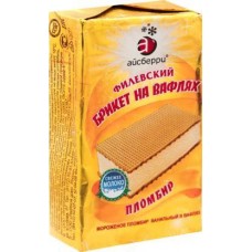 Мороженое Филевский брикет на вафлях Пломбир 80г в магазинах Магнит