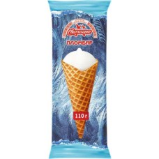 Мороженое Свитлогорье Пломбир ваниль вафельный рожок 110г в магазинах Магнит
