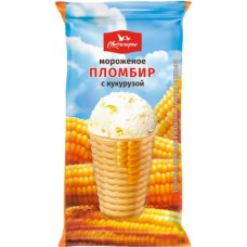 Мороженое Свитлогорье вафельный стаканчик пломбир с кукурузой 105г в магазинах Магнит