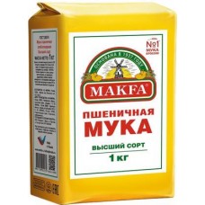 Мука Makfa Пшеничная высший сорт 1кг в магазинах Магнит