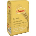 Мука С.Пудовъ из твердой пшеницы высший сорт 500г