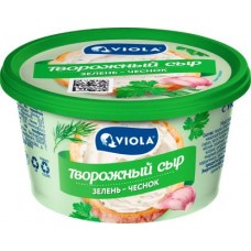 Сыр творожный Viola с укропом чесноком и петрушкой 66% 150г в магазинах Магнит