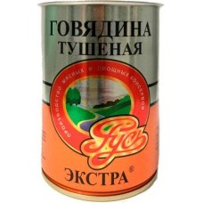 Говядина тушеная Русь Гост Экстра 338г в магазинах Магнит