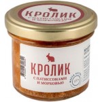 Консервы Медовый Дом мясорастительные кролик с патиссонами и морковью 100г