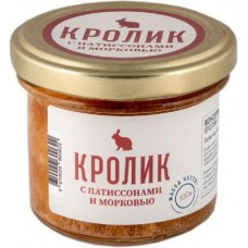 Консервы Медовый Дом мясорастительные кролик с патиссонами и морковью 100г в магазинах Магнит