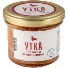 Консервы Медовый Дом мясорастительные утка яблоко апельсин 100г в магазинах Магнит