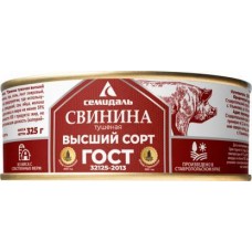 Свинина Семидаль тушеная 325г в магазинах Магнит