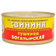 Свинина Богатырская Йошкар-Олинский МК тушеная 325г в магазинах Магнит
