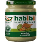 Пюре детское Habibi из индейки с овощами с 6 месяцев 100г
