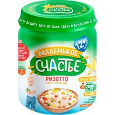 Пюре детское Маленькое счастье Ризотто цыплёнок овощи 100г в магазинах Магнит
