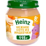 Пюре детское мясное Heinz Нежное соте из индейки с 8 месяцев 115г