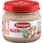 Пюре детское Semper индейка с 6 месяцев 80г