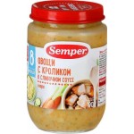 Пюре детское Semper Овощи с кроликом в сливочном соусе 190г