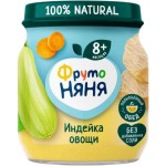 Пюре ФрутоНяня Индейка и овощи 100г