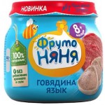 Пюре ФрутоНяня из говядины с языком 80г