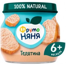Пюре ФрутоНяня из телятины 80г в магазинах Магнит