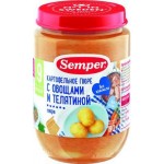 Пюре Semper Картофельное c овощами и телятиной 190г