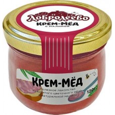 Крем-Мёд Добродеево с малиной 120г в магазинах Магнит