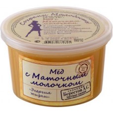Мед Берестов А.С с маточным молочком 350г в магазинах Магнит