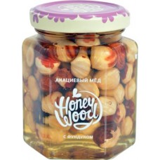 Мед Honeywood с фундуком 250г в магазинах Магнит