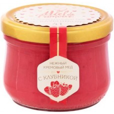 Мед Miel de Lamour Кремовый с клубникой 250г в магазинах Магнит