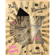 Набор подарочный 7 Days Illuminate Me Miss Crazy молочко для тела 150мл + скраб 200г в магазинах Магнит