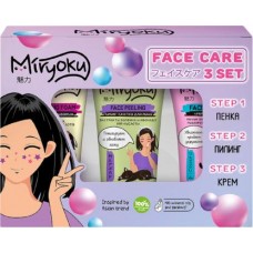 Подарочный набор Miryoku Пенка для умывания 50мл + Пилинг-скатка для лица 50мл + Крем для лица 50мл в магазинах Магнит