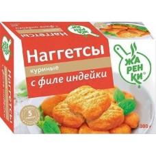 Наггетсы куриные Жаренки с филе индейки 300г в магазинах Магнит